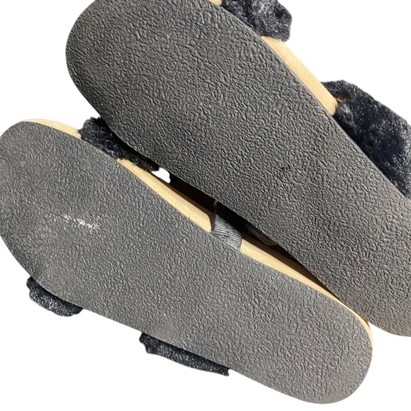 Jack Rogers Lauren Slide Sandals Black Faux Fur - Picture 3 of 9